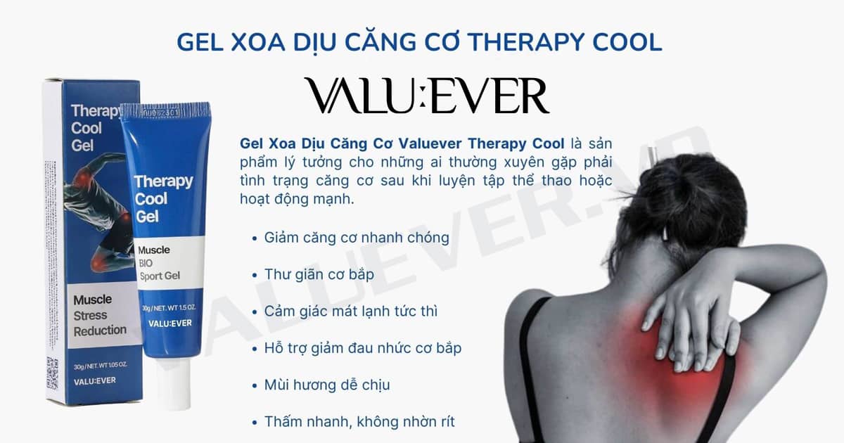 Gel Xoa Dịu Căng Cơ Valuever Therapy Cool Gel