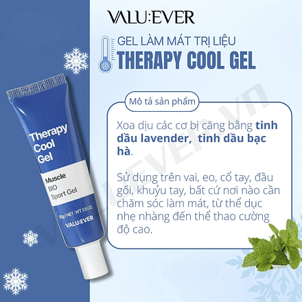 Gel Xoa Dịu Căng Cơ Valuever Therapy Cool Gel